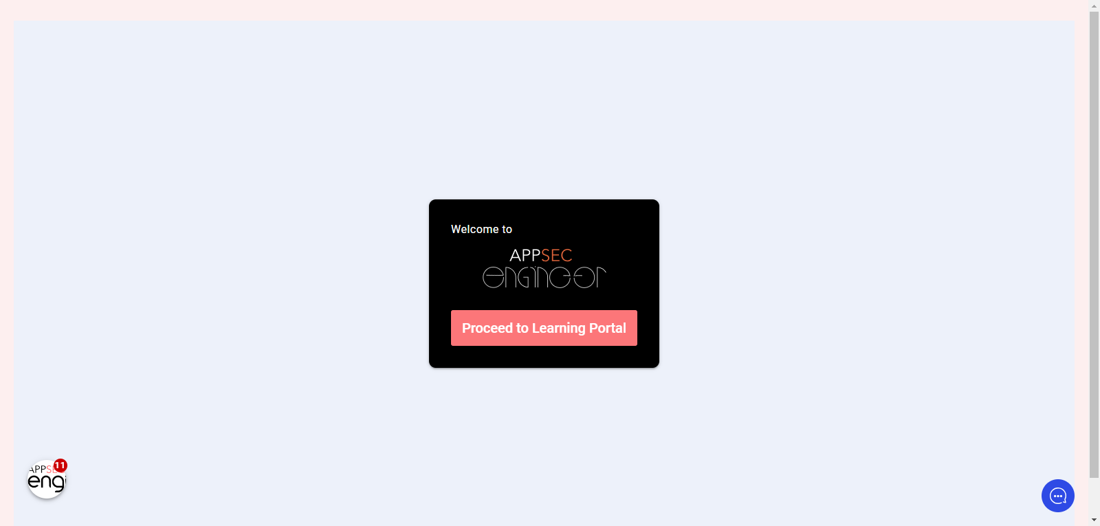 Screenshot of switch to learning.appsecengineer.com